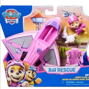 Paw Patrol Air Rescue Skye with Hero Claw Jet NEW